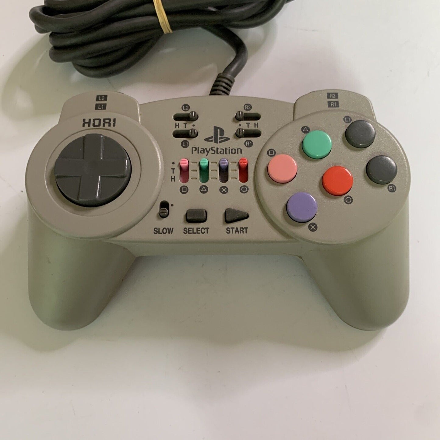 Hori Fighting Commander 10B Controller Gamepad HPS-09 for PS1 PS2 + Rapid Fire