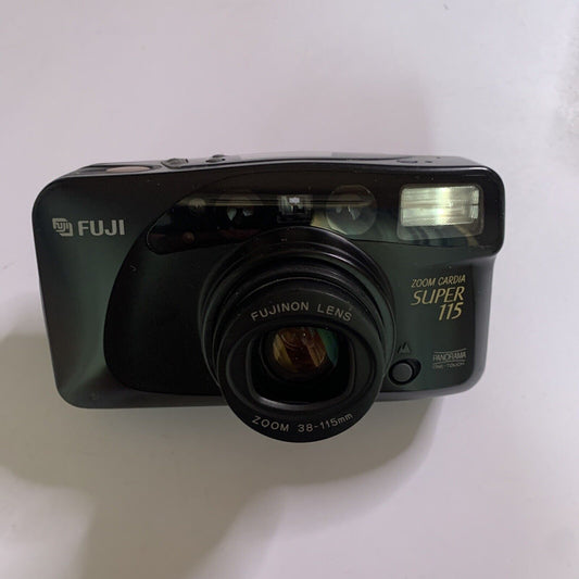Fuji Zoom Cardia Super 115 35mm Film Camera with Flash F/6.3-12.7 38-115mm Lens