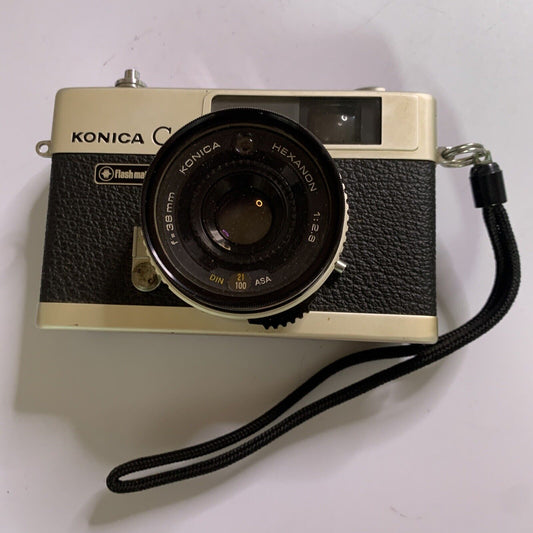 Konica C35 Film Camera 35mm Range Finder Point And Shoot 38mm Lens f2.8 Japan