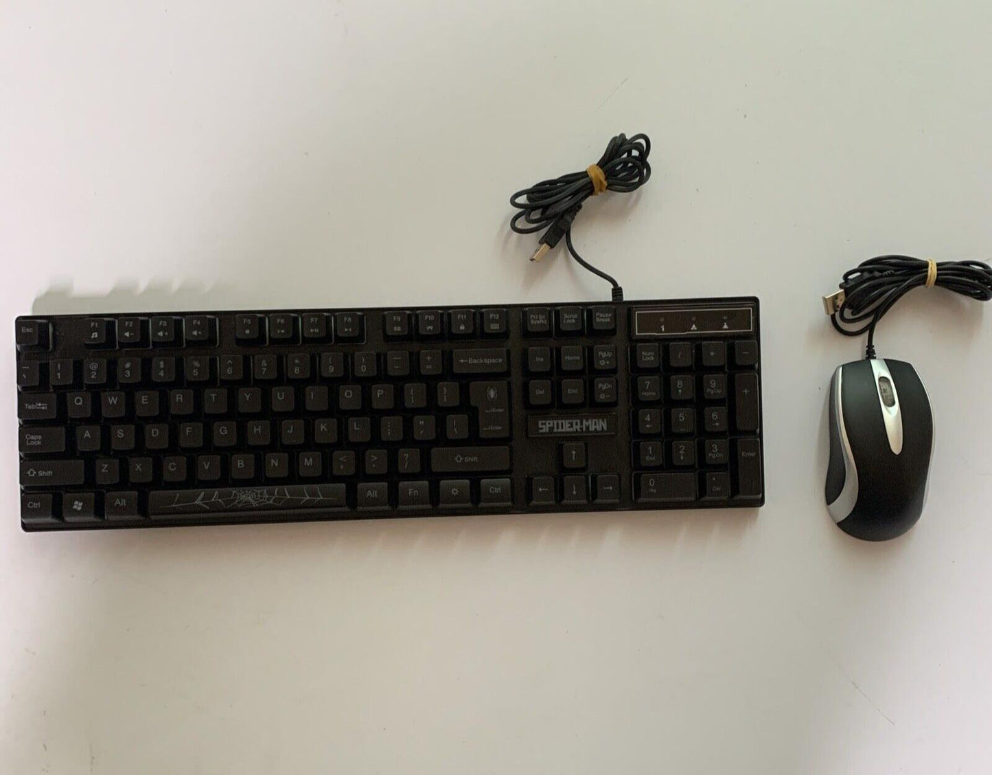 Marvel Spiderman Illuminated Full Size Gaming Keyboard & Mouse MV-6000-SM