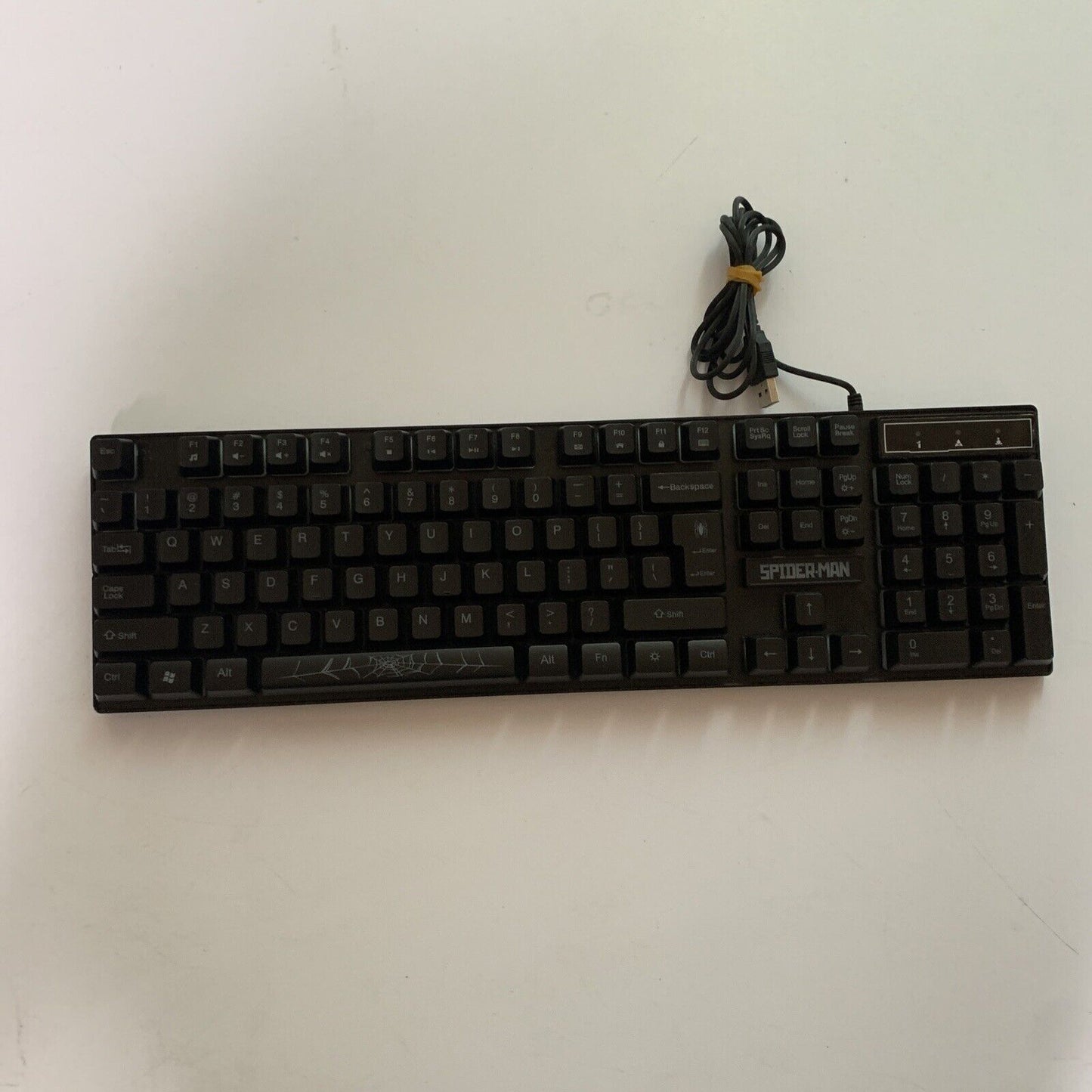 Marvel Spiderman Illuminated Full Size Gaming Keyboard & Mouse MV-6000-SM