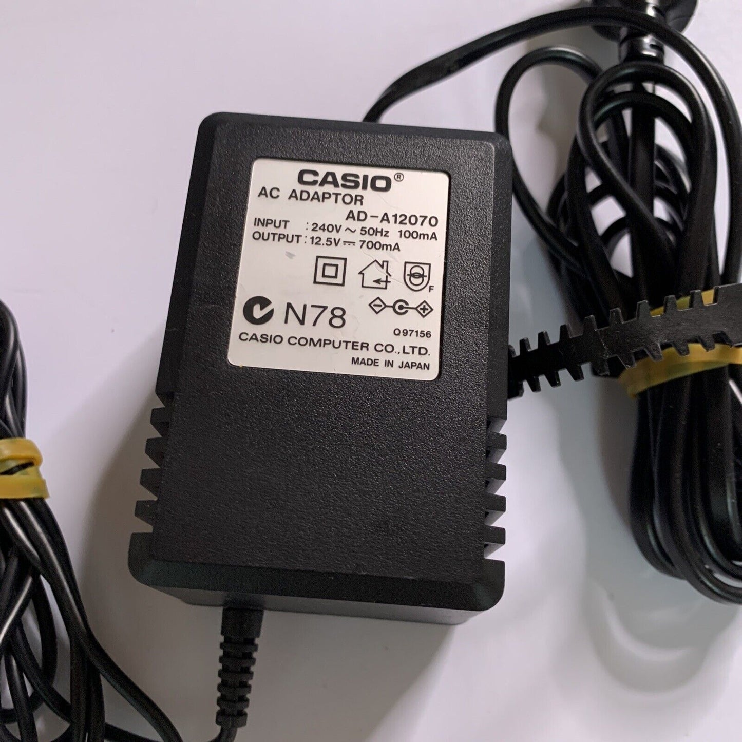 Casio AC Adaptor AD-A12070 Power Supply 12.5V 700mA for Casio Label Maker KL8100