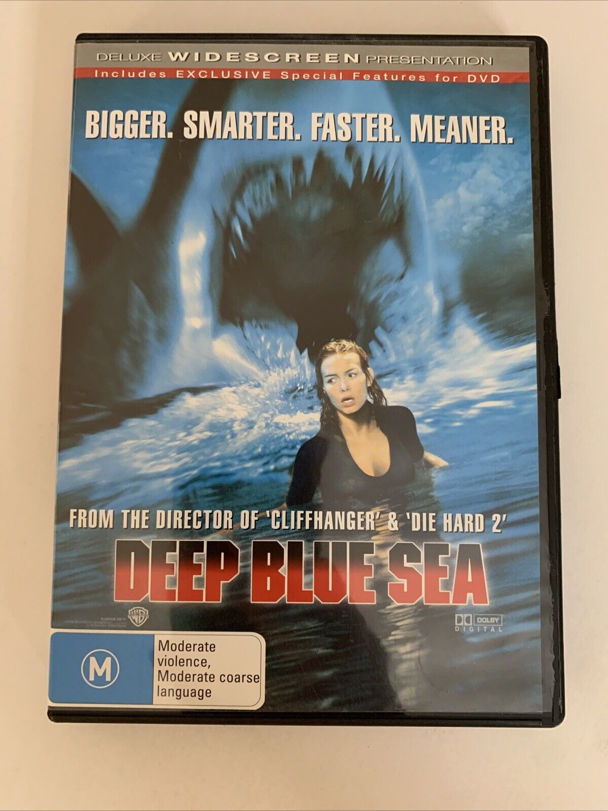 Deep Blue Sea (DVD, 1999) L. L. Cool J, Thomas Jane, Samuel L. Jackson Region 4