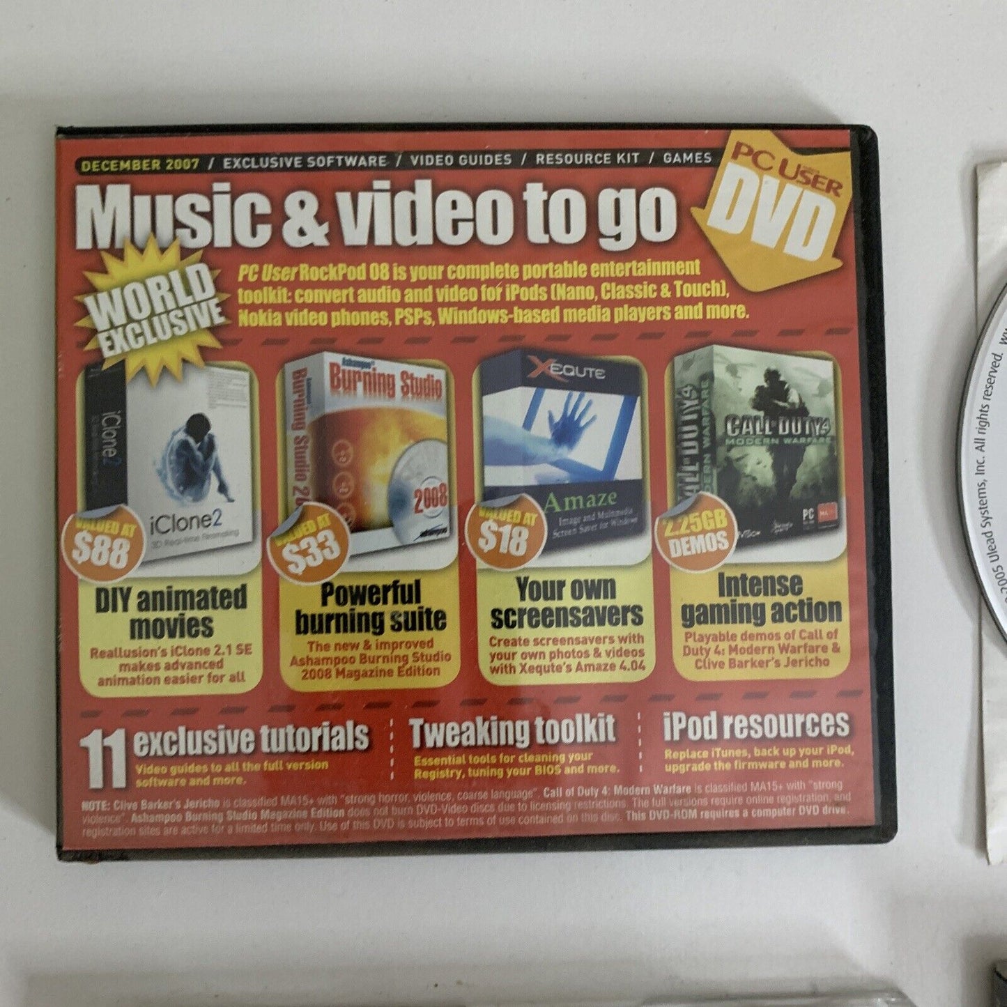 6x DVD Image Video Software & Trial Programs PC User Computer Magazines