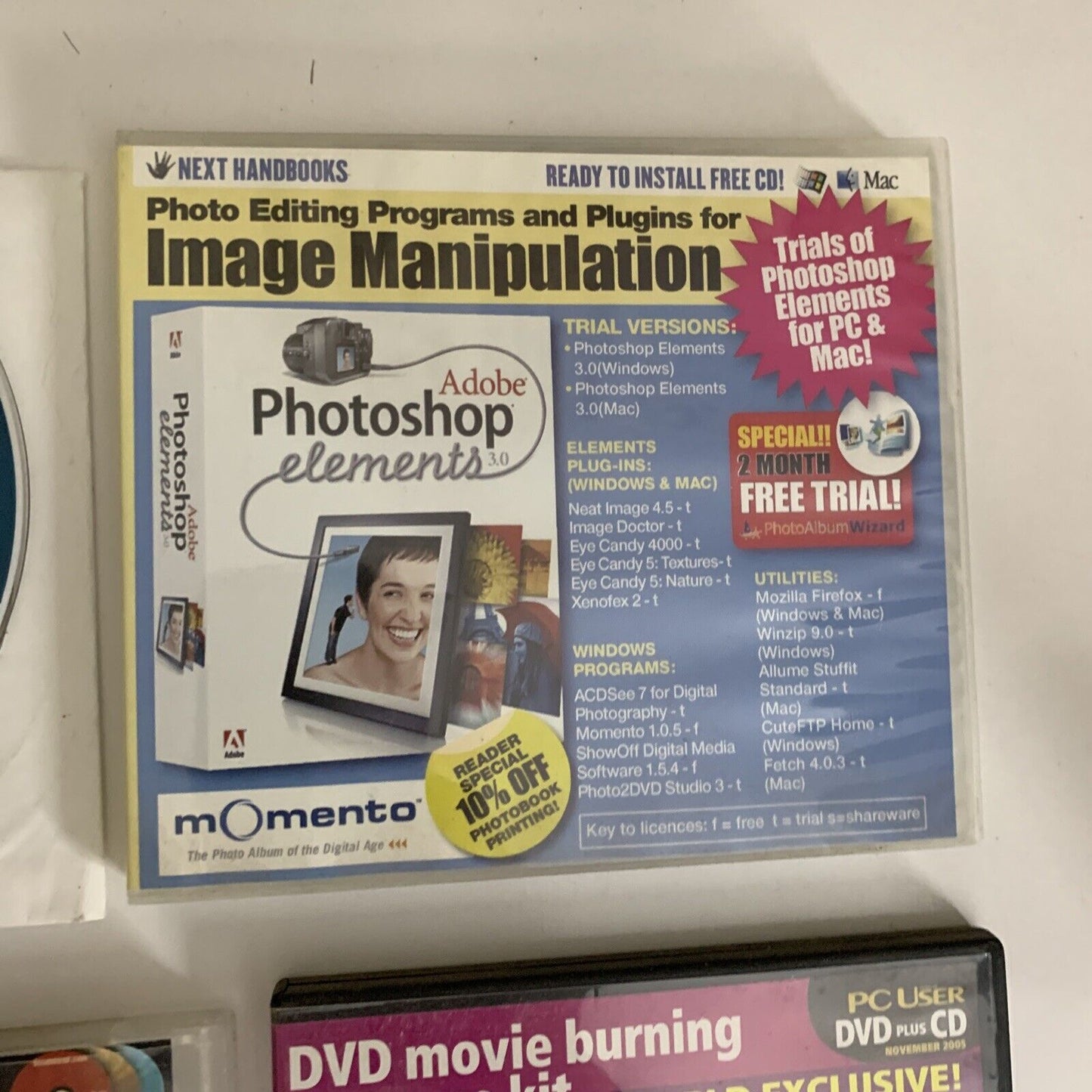 6x DVD Image Video Software & Trial Programs PC User Computer Magazines