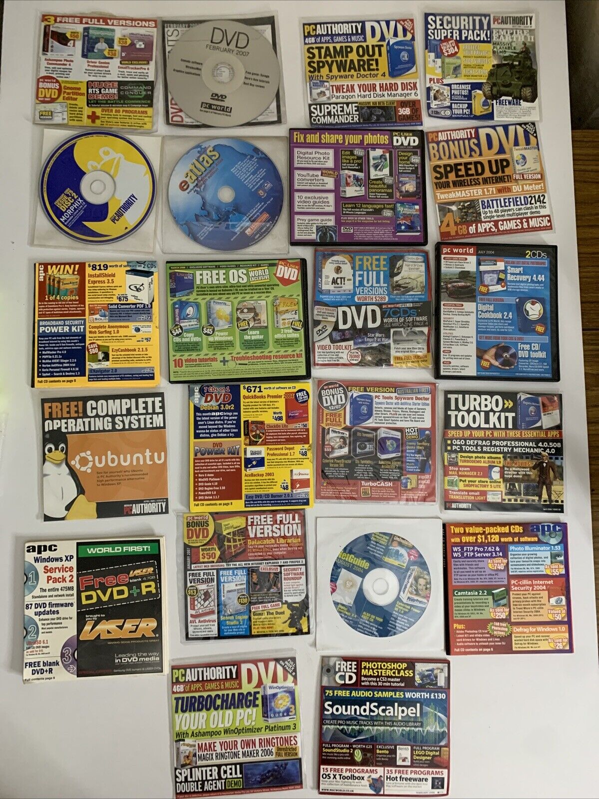 22x Computer Magazine DVD/CD Software Linux OS Trial Programs PC User APCMAG
