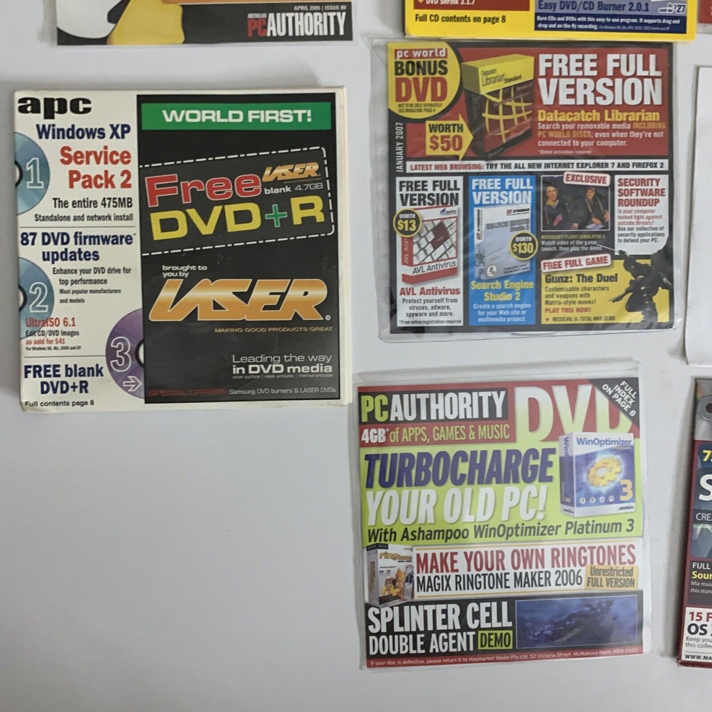 22x Computer Magazine DVD/CD Software Linux OS Trial Programs PC User APCMAG