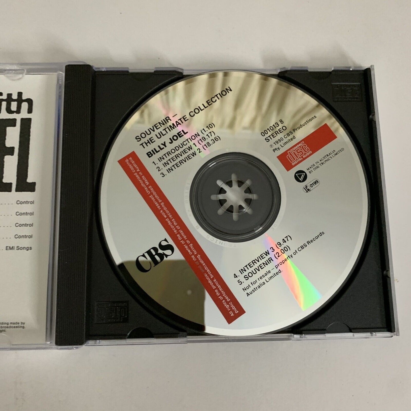 Billy Joel – Interview With Billy Joel (CD, 1990) CBS 001013 8