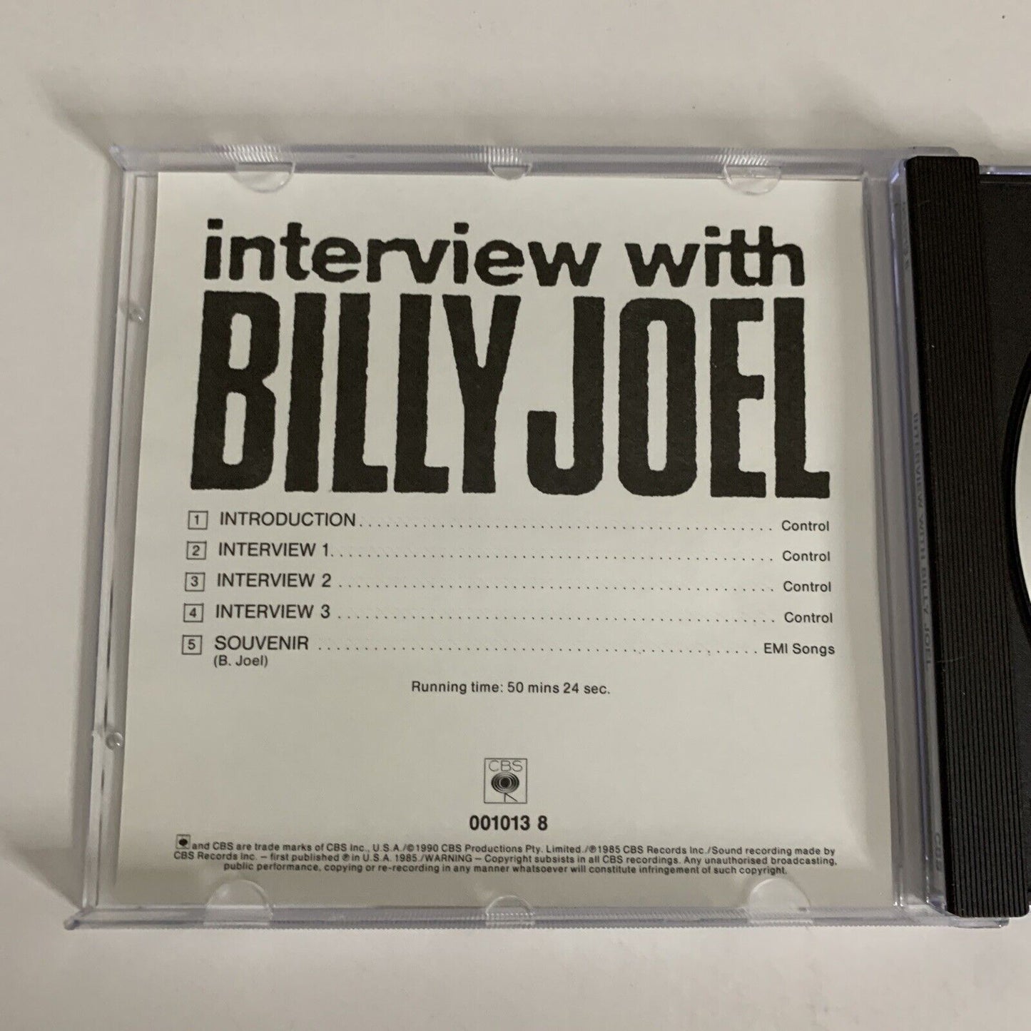 Billy Joel – Interview With Billy Joel (CD, 1990) CBS 001013 8