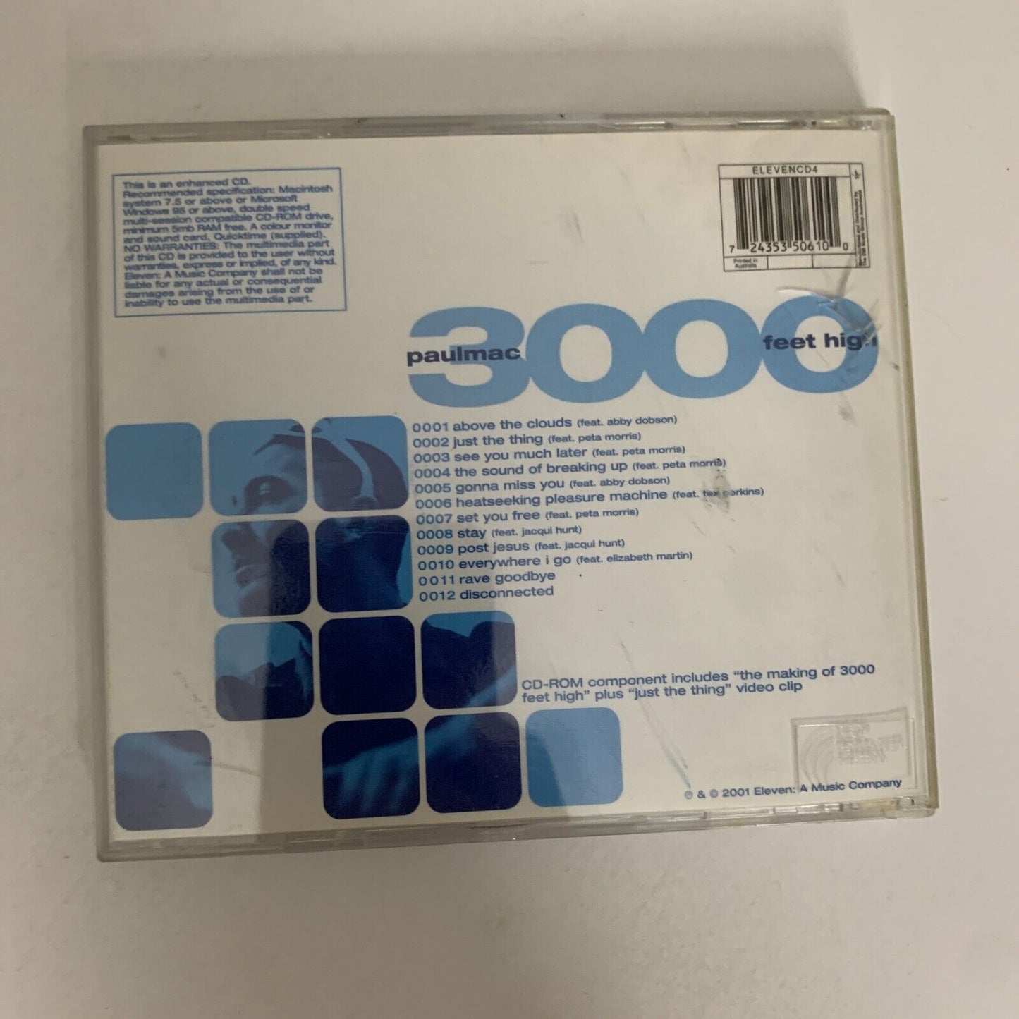 3000 Feet High by Paul Mac (CD, 2001, Enhanced) Album