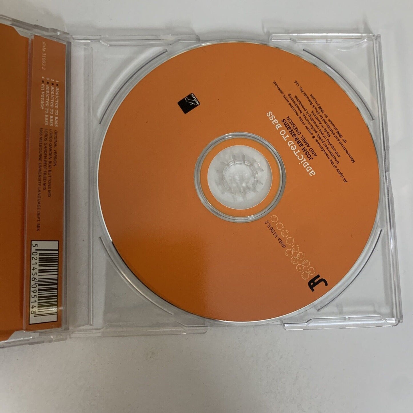 Addicted To Bass by Josh Abrahams And Amiel Daemion (CD, 1998) Single