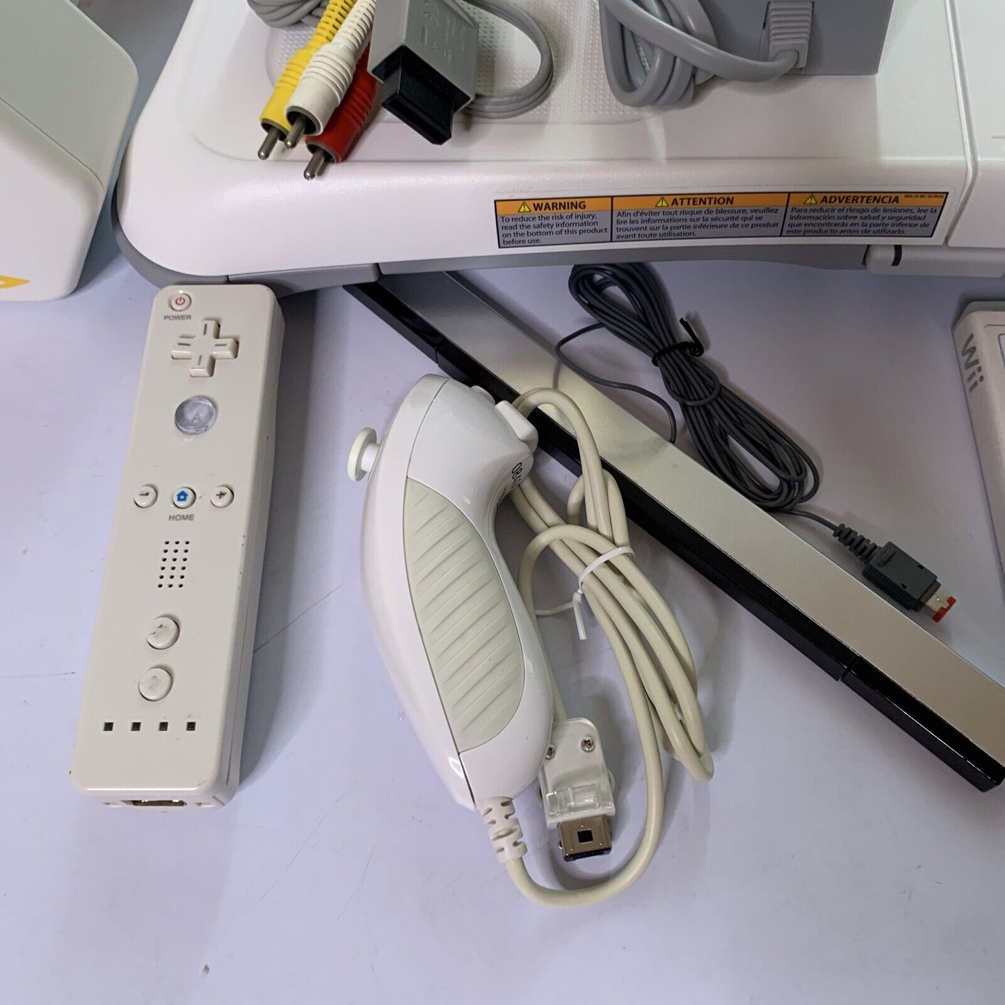 Nintendo Wii Fit Console Bundle + Controllers, AV Cables, Balance Board, Dumbell