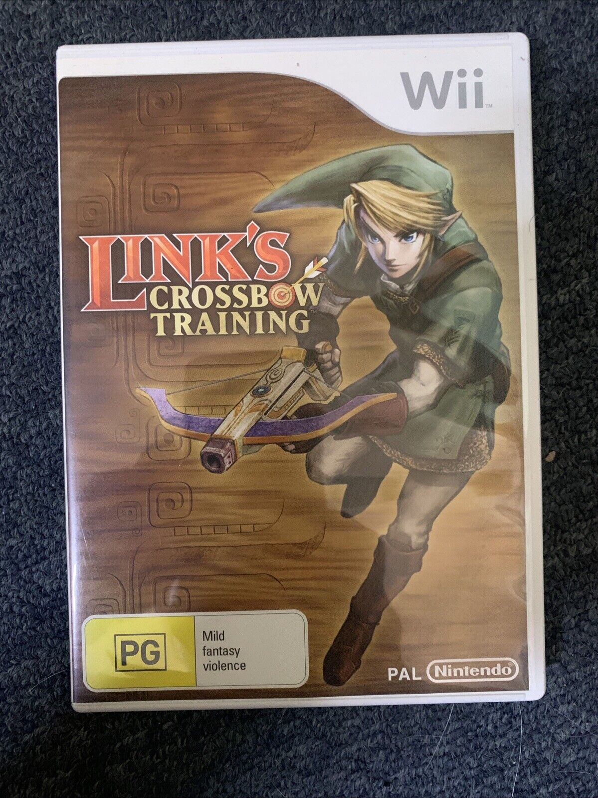 Link's Crossbow Training Game + Nintendo Wii Zapper PAL Game Complete