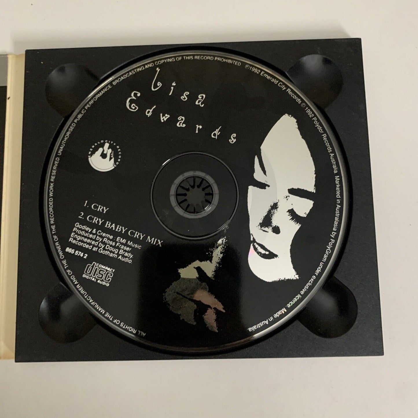 Lisa Edwards – Cry (CD, 1992) Single Digipak