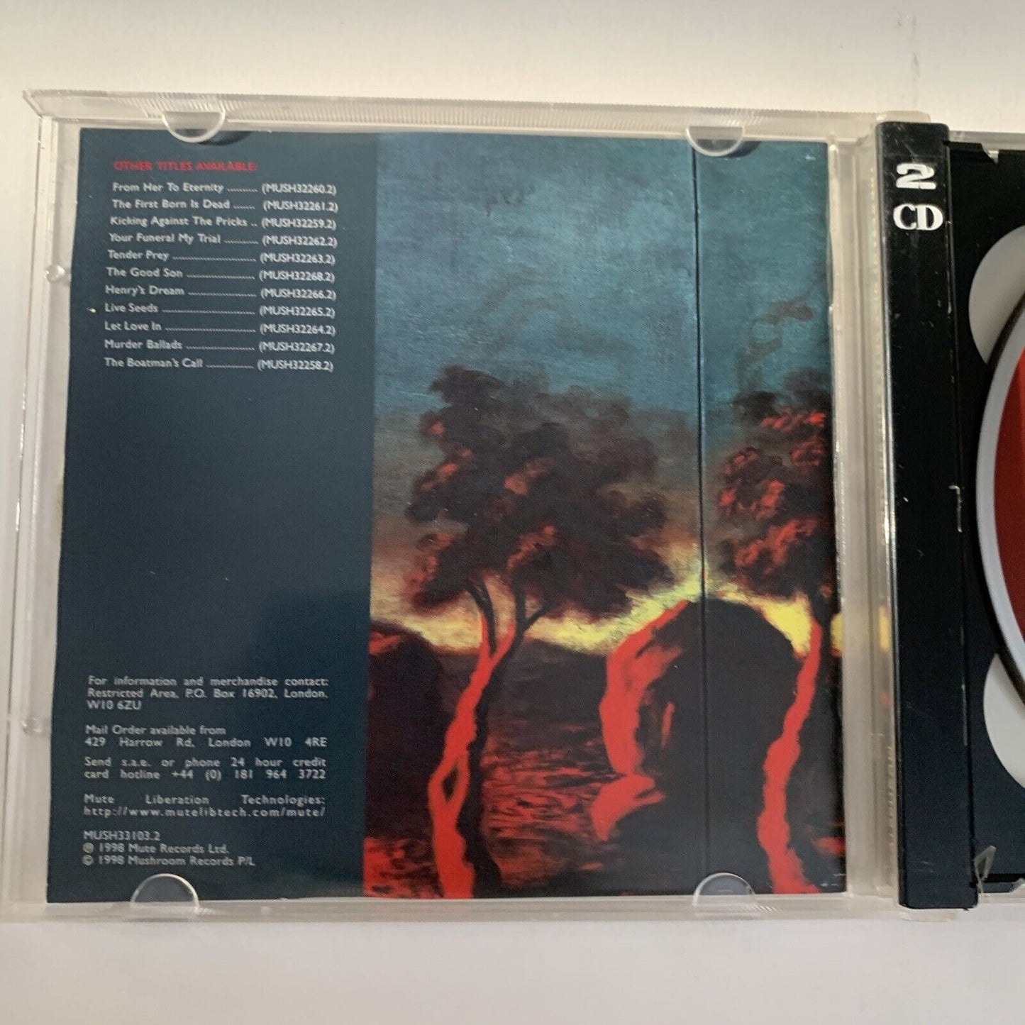 The Best Of Nick Cave & The Bad Seeds (CD, 1998, 2-CD) Album Limited Edition