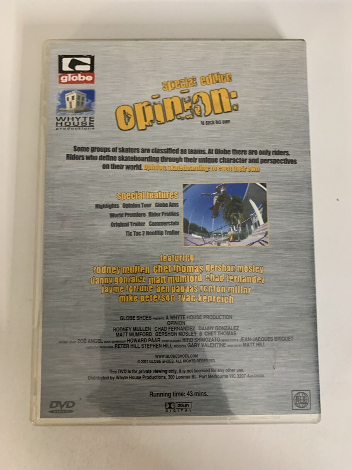 Opinion : Special Edition (DVD, 2001) Skateboarding Movie All Regions