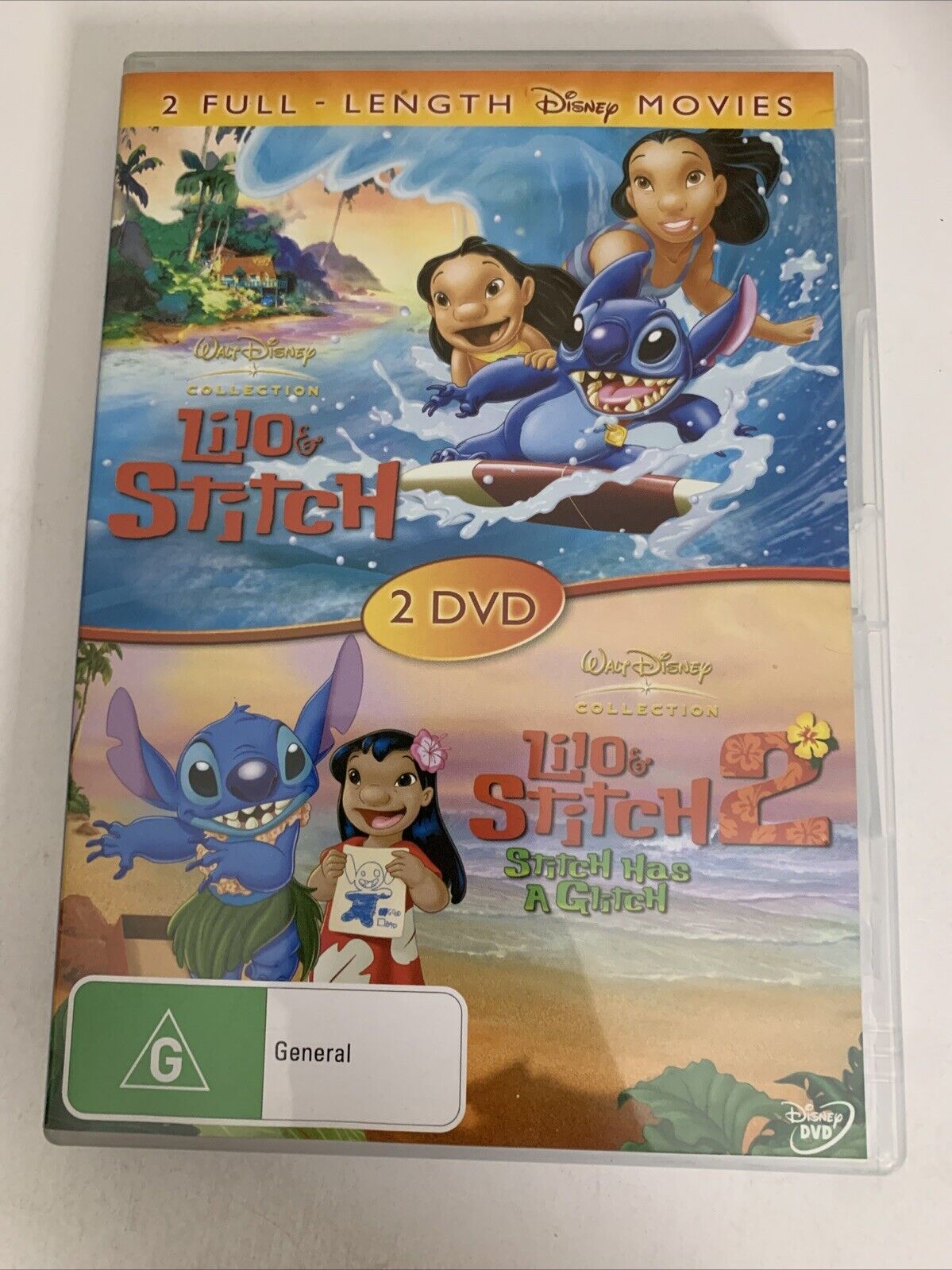 Lilo & Stitch / Lilo & Stitch 2 Stitch Has a Glitch (DVD, 2001) Disney Region 4