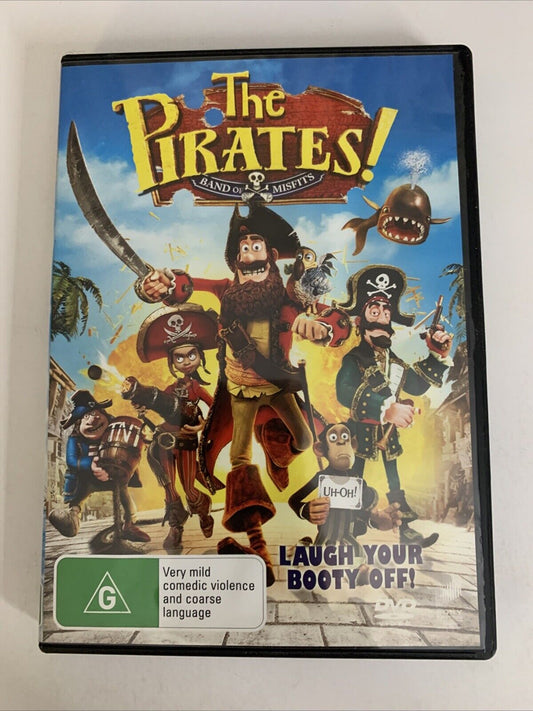 The Pirates! Band of Misfits (DVD, 2012) Aardman Animated Film  Region 4 &2