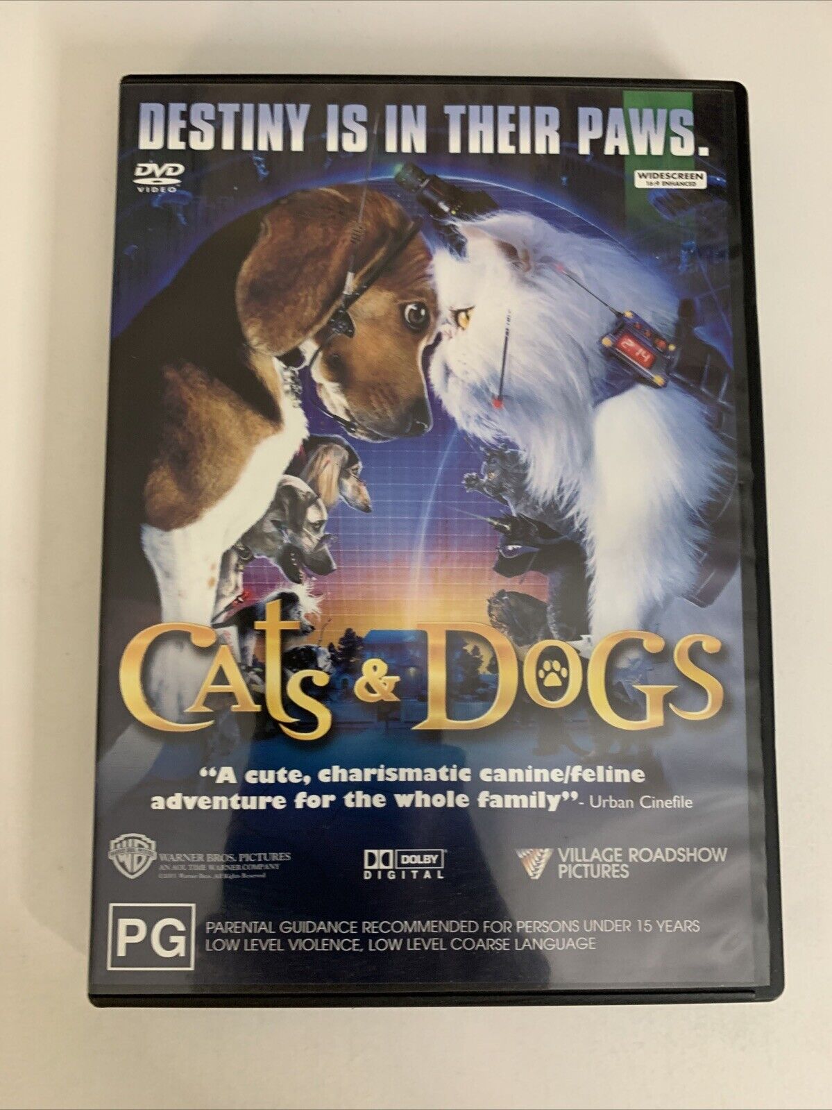 Cats & Dogs (DVD, 2001) Animated Film Region 4