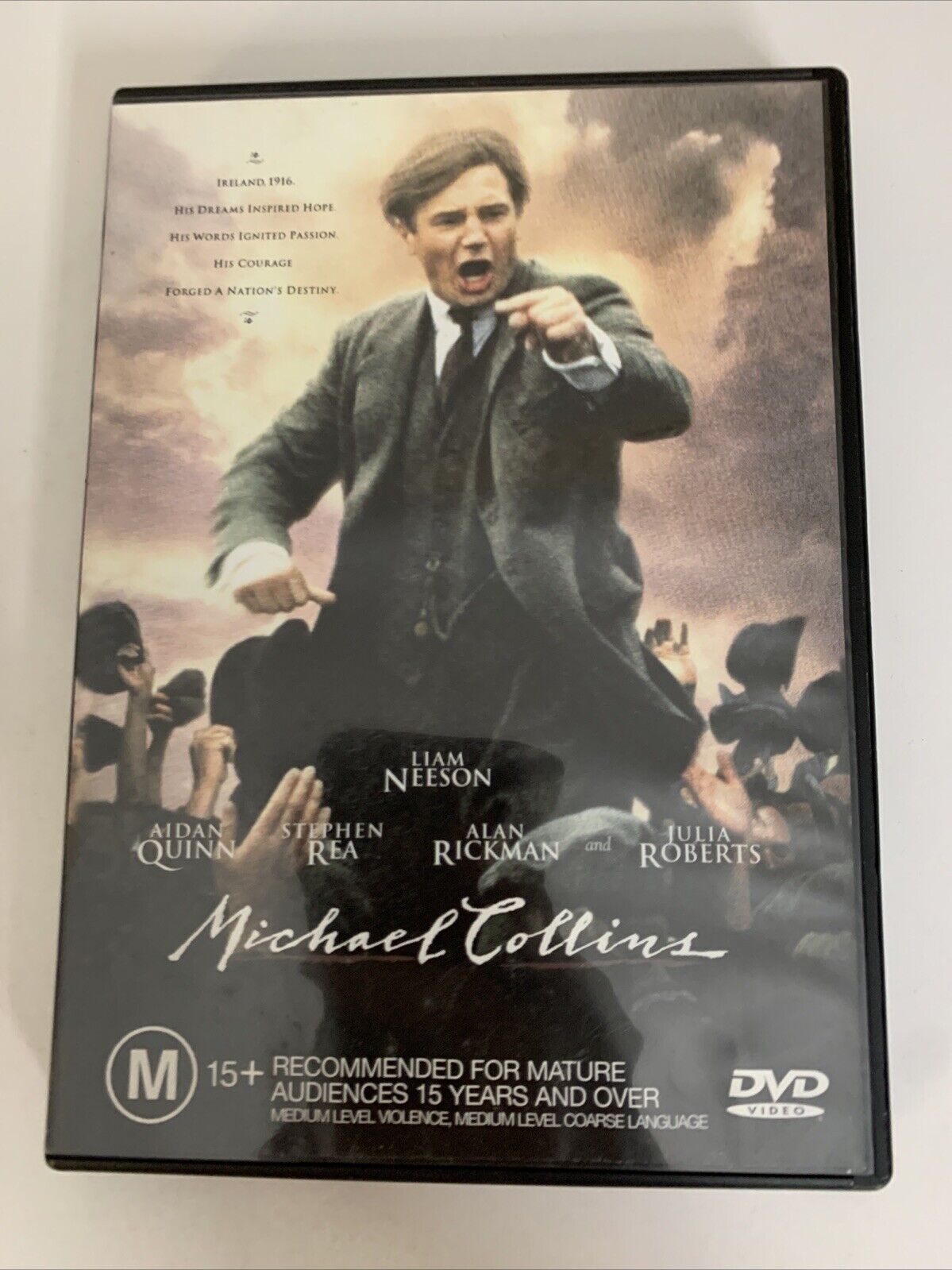 Michael Collins (DVD, 1996) Julia Roberts, Liam Neeson, Alan Rickman  Region 4