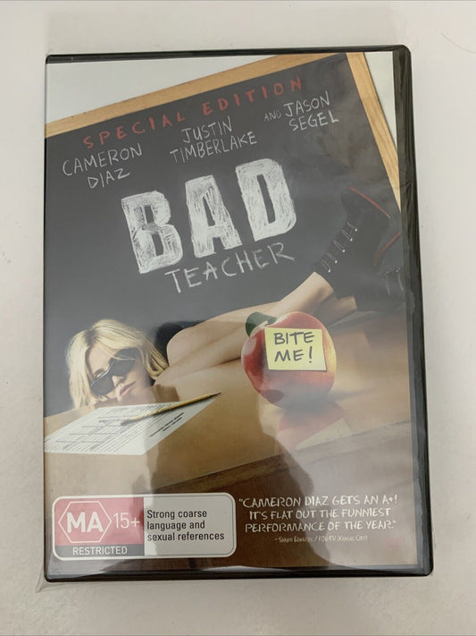 Bad Teacher (DVD, 2011) Cameron Diaz, Justin Timberlake Region 4  NEW