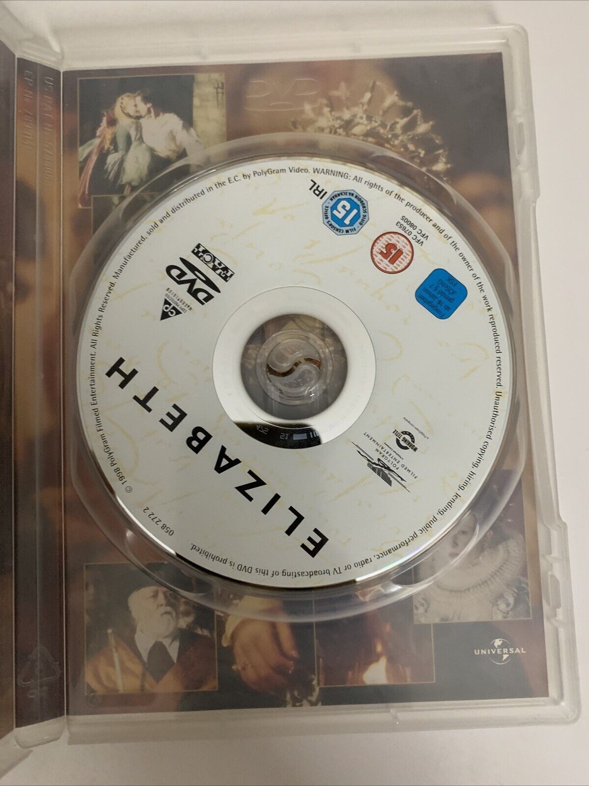 Elizabeth (DVD, 1998) Cate Blanchett, Geoffrey Rush  Region 4