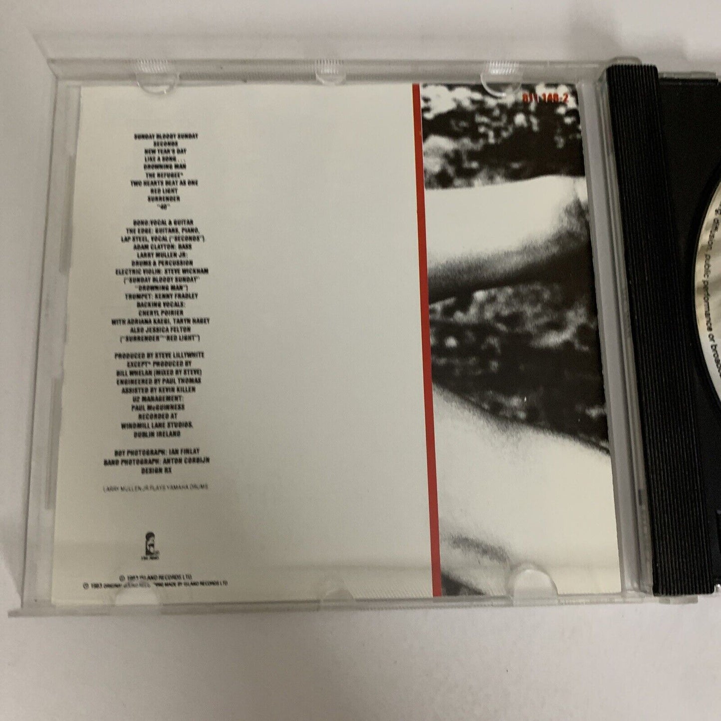 War by U2 (CD, 1983) Island Records Album