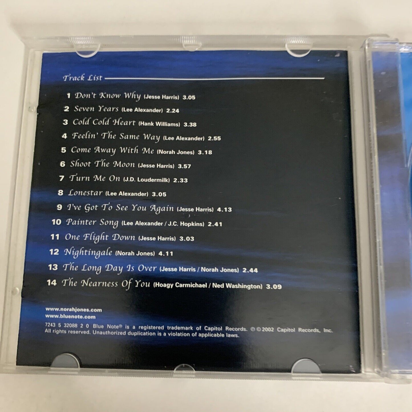 Come Away With Me by Norah Jones (CD, 2002) Album