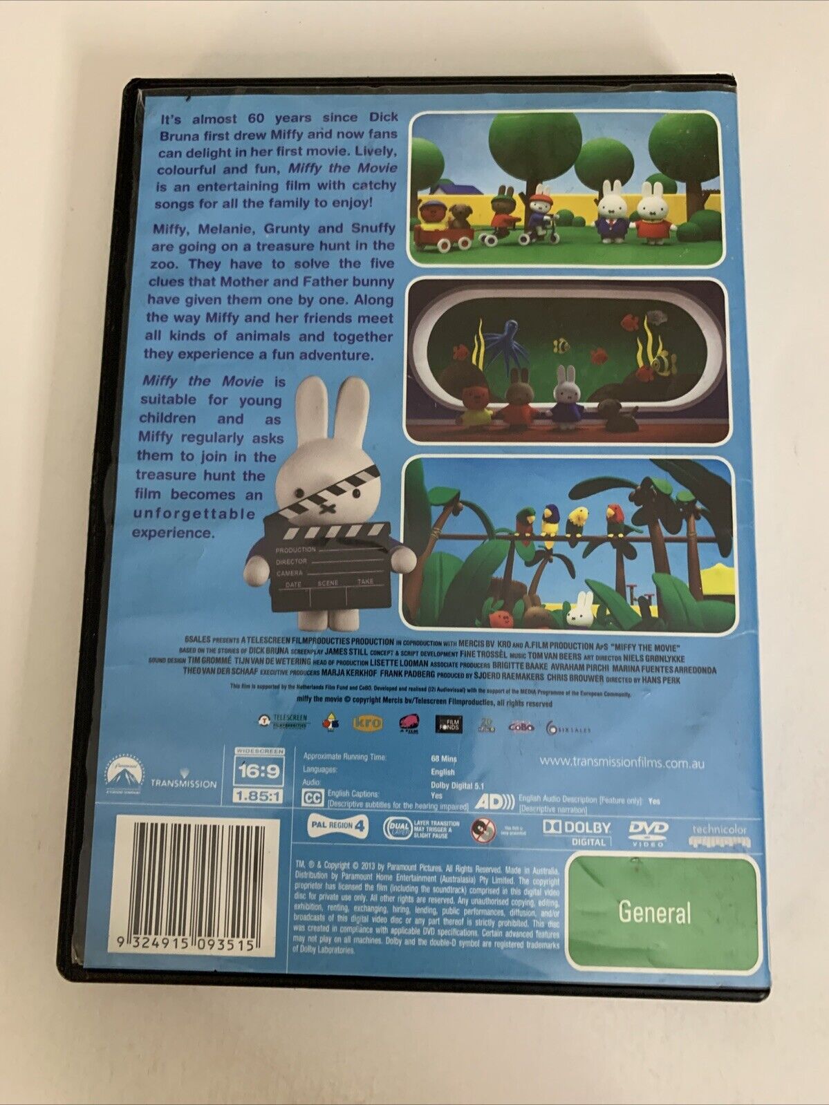 Miffy The Movie (DVD, 2013) Animated Film  Region 4