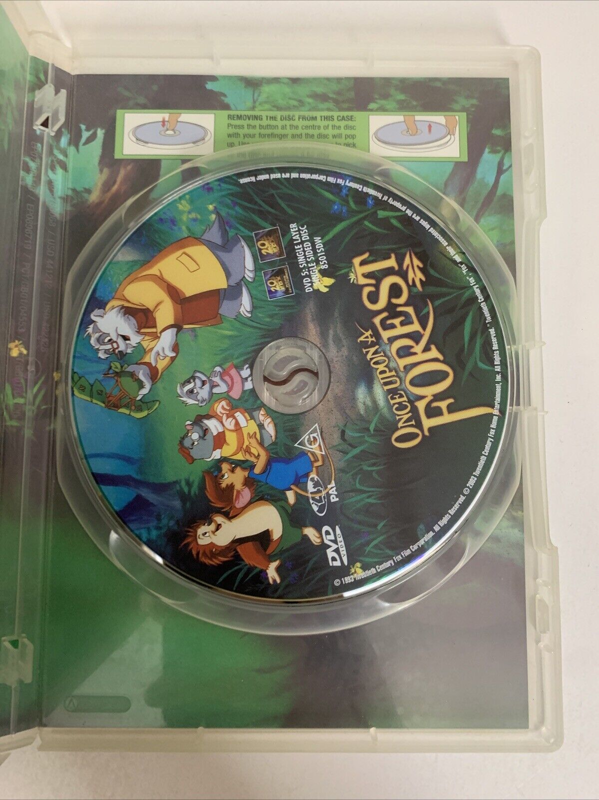 Once Upon A Forest (DVD, 1993) Animated Film  Region 4