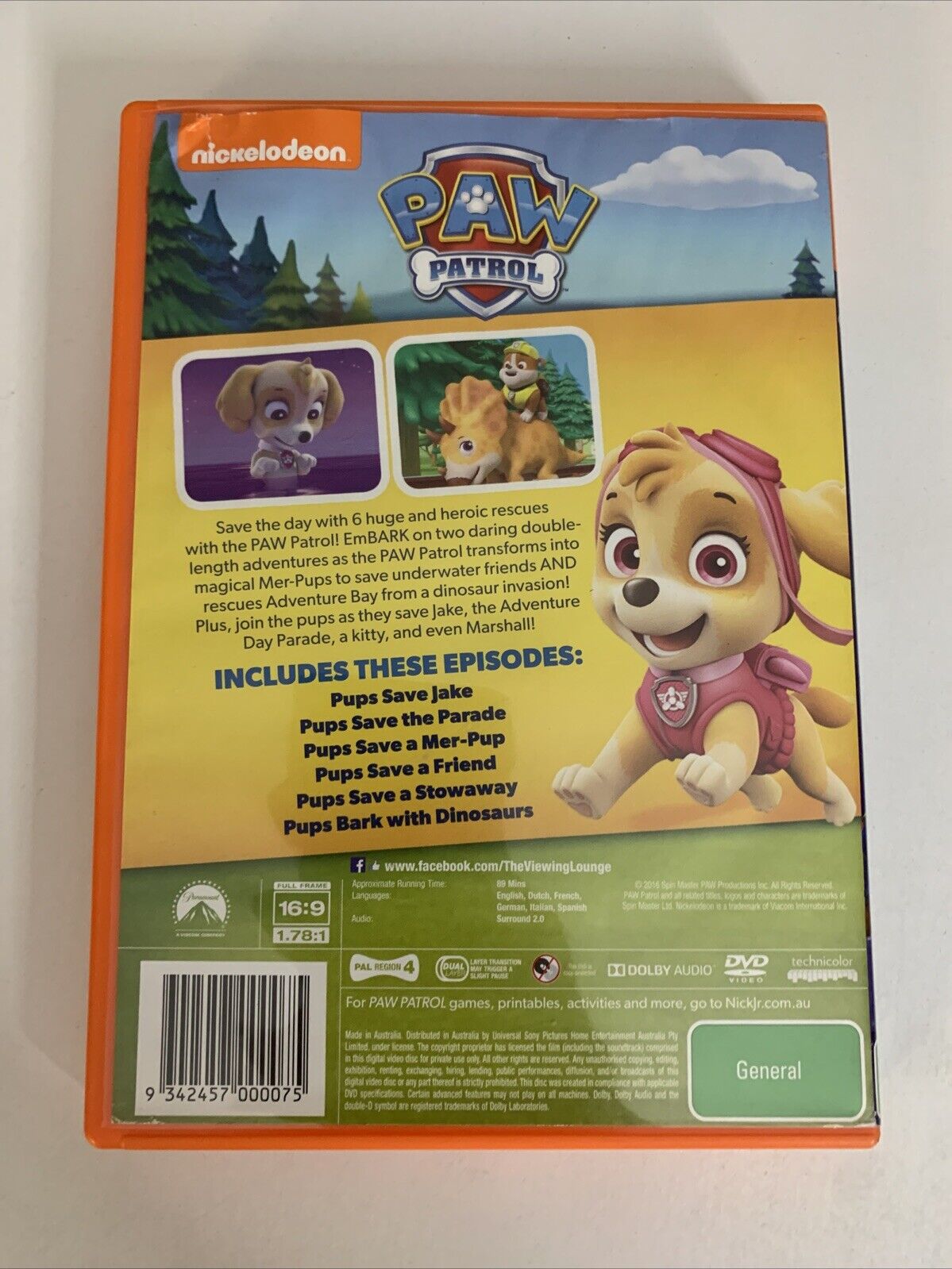 Paw Patrol Brave Heroes Big Rescue (DVD, 2015) Animation Region 4