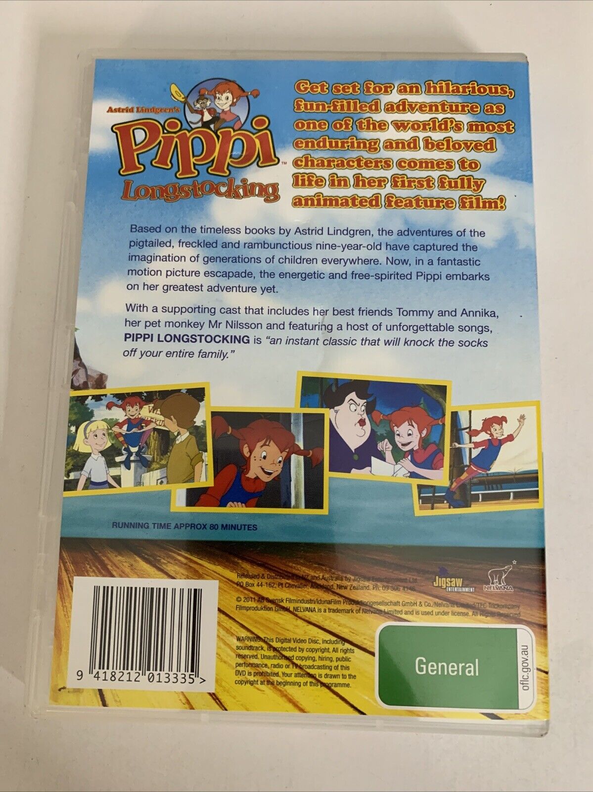Astrid Lindgren's Pippi Longstocking (DVD, 2011) Animated Film All Regions