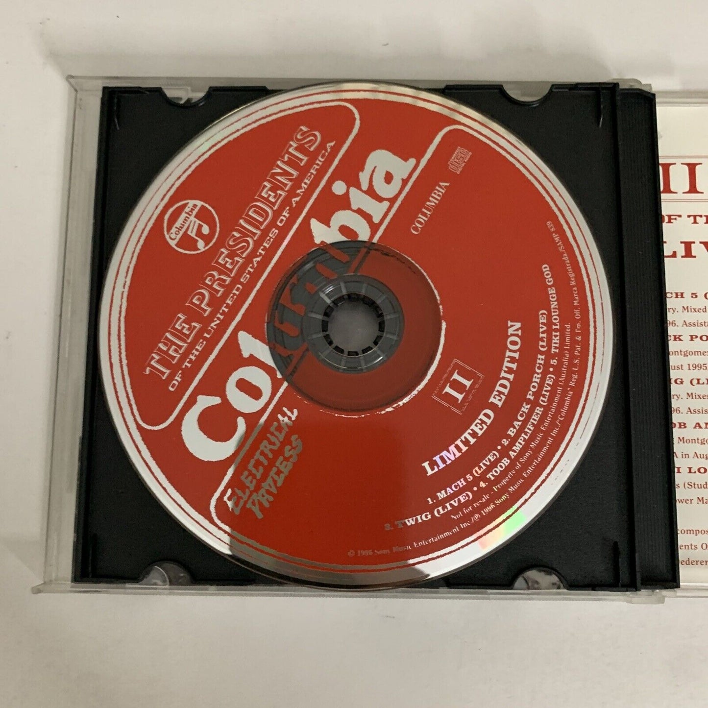 The Presidents Of The United States Of America – II (CD, 1996, 2CD) Limited Ed