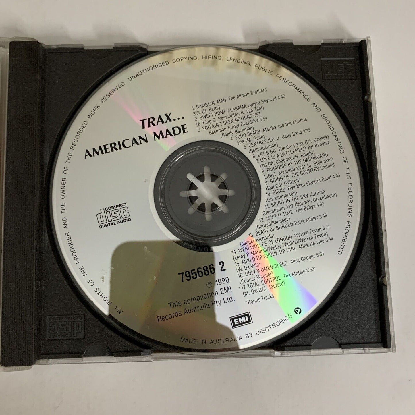 Trax... American Made (CD, 1990) EMI Records