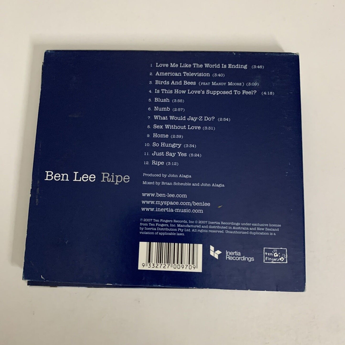 Ben Lee – Ripe (CD, 2007) Digipak Album