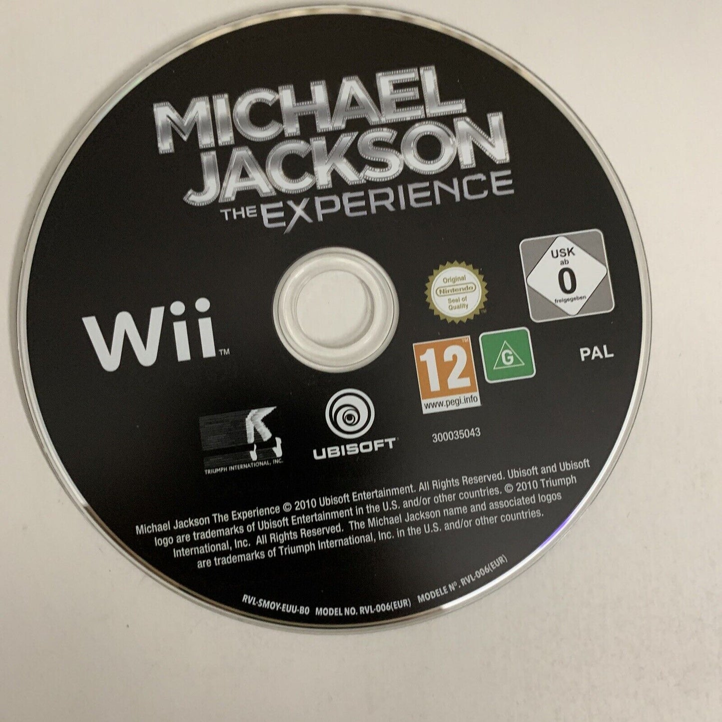 Michael Jackson : The Experience 2010 Nintendo Wii PAL Music Game Complete