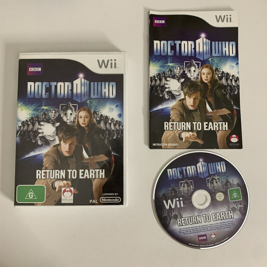 Doctor Who: Return to Earth 2009 Nintendo Wii PAL Adventure Game Complete