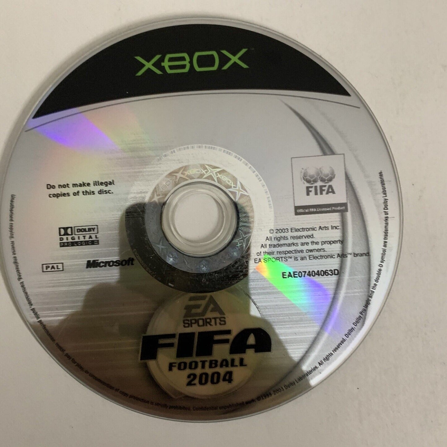 FIFA Football 2004 Microsoft XBOX Original PAL Game Complete