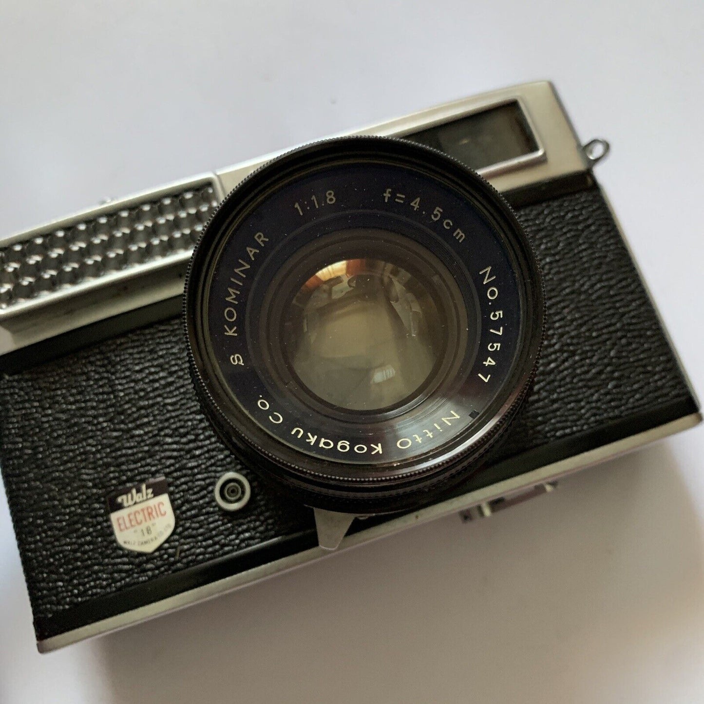 Walz Electric 35mm Film Camera 58823 Copal-SV Nitto Kogaku S Kominar 1:1.8 f=4.5