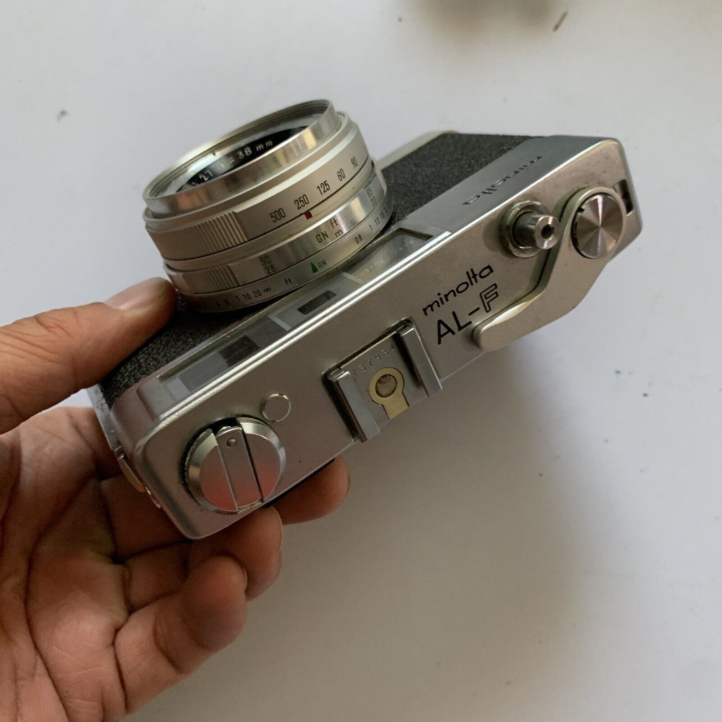 Minolta AL-F 35mm Film Camera with Case 1:2.7 f=38mm Made In Japan