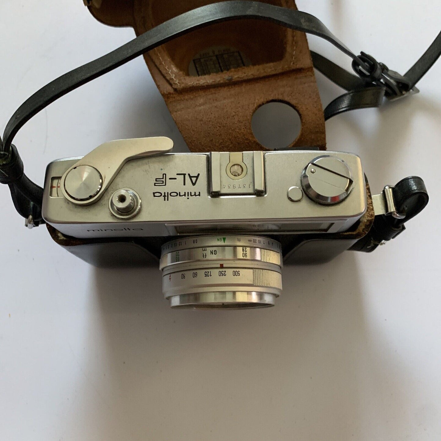 Minolta AL-F 35mm Film Camera with Case 1:2.7 f=38mm Made In Japan