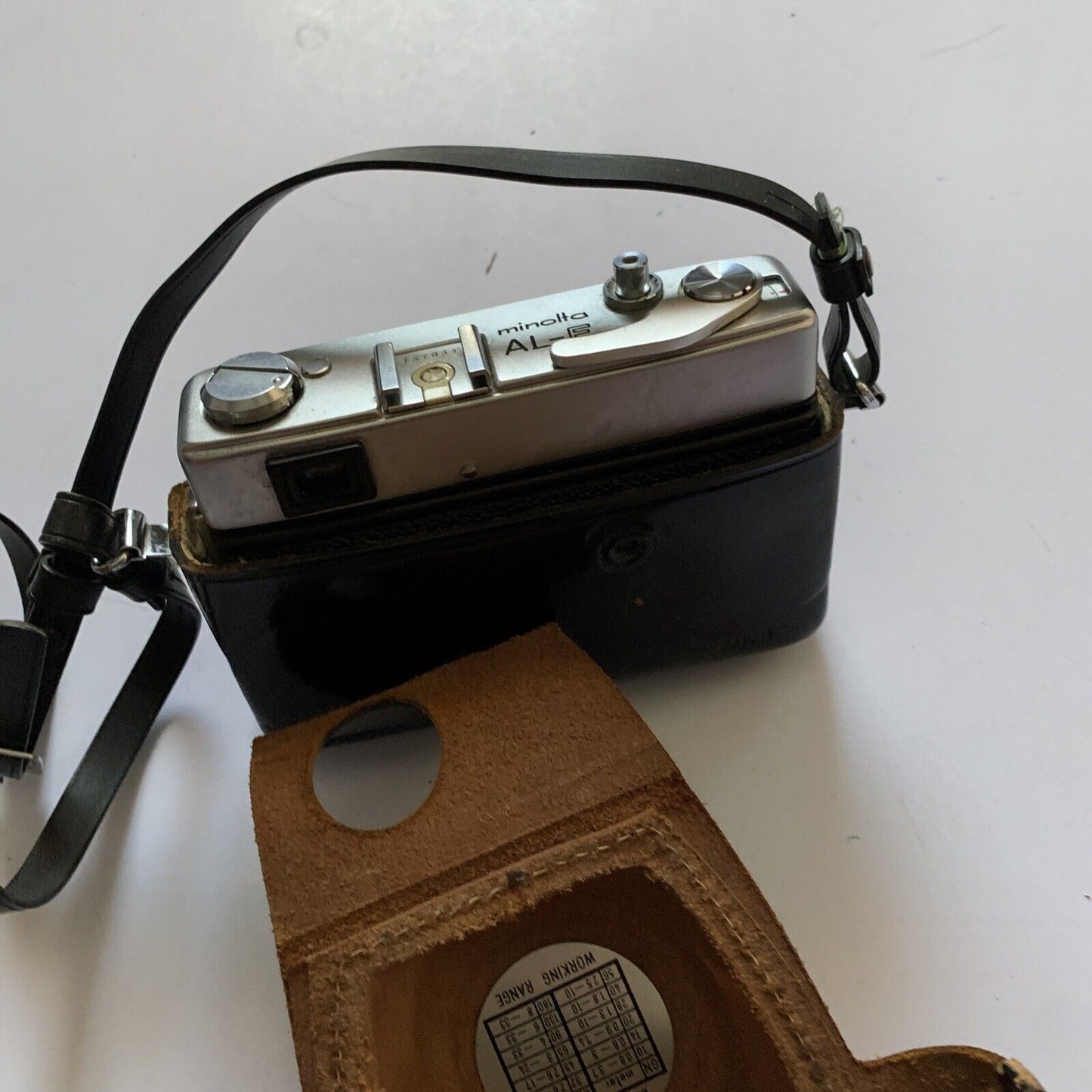 Minolta AL-F 35mm Film Camera with Case 1:2.7 f=38mm Made In Japan