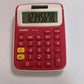 Casio MS-6VC Tax Calculator Solar Powered 10 Digits Red