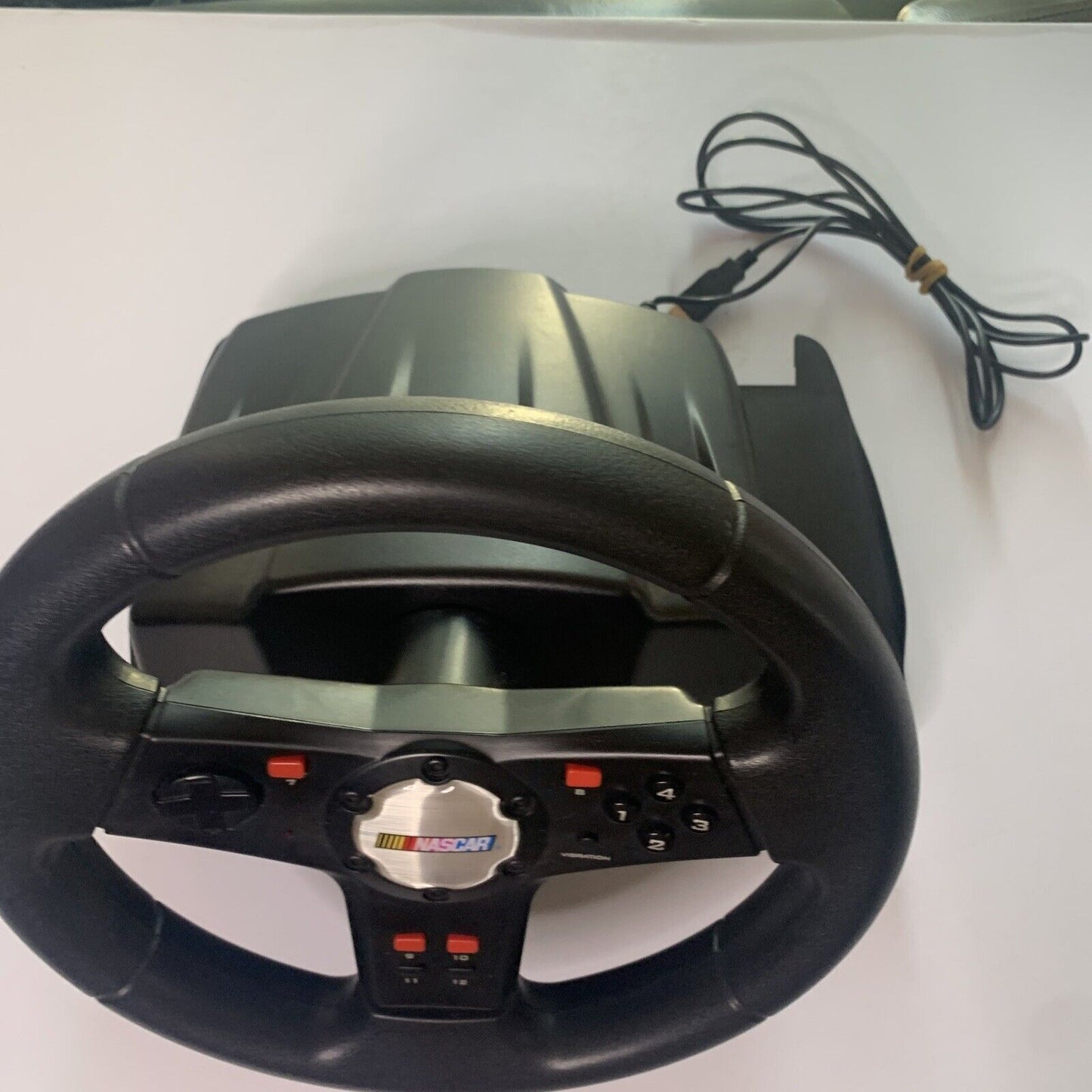 Logitech NASCAR Racing Wheel Force Feedback E-UK12 USB Wired For PC