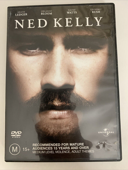 Ned Kelly (DVD, 2003) Heath Ledger, Naomi Watts  Region 4