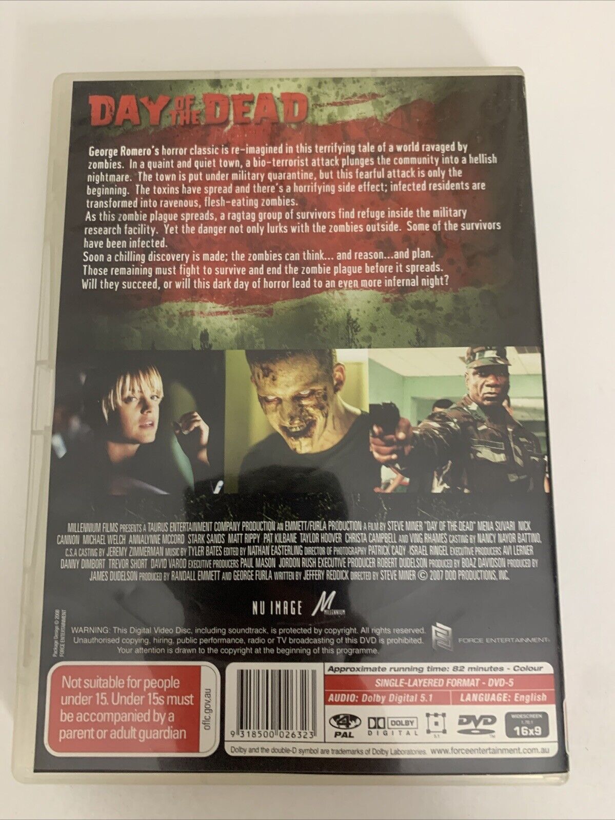 Day Of The Dead (DVD, 2008) Nick Cannon, Ving Rhames, Mena Suvari Horror Region4