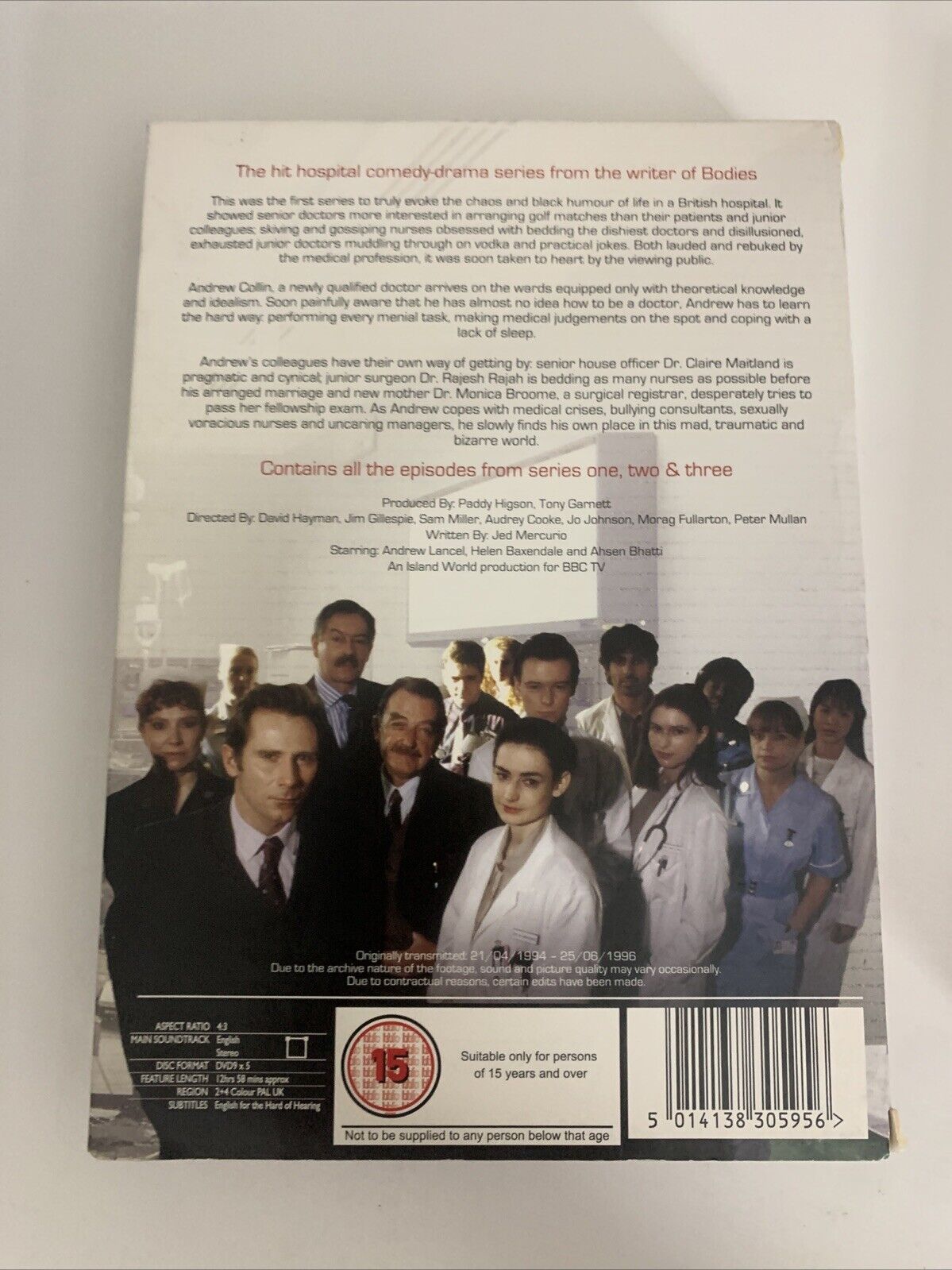 Cardiac Arrest The Complete Collection (DVD, 1994) BBC Comedy Drama Region 4 &2