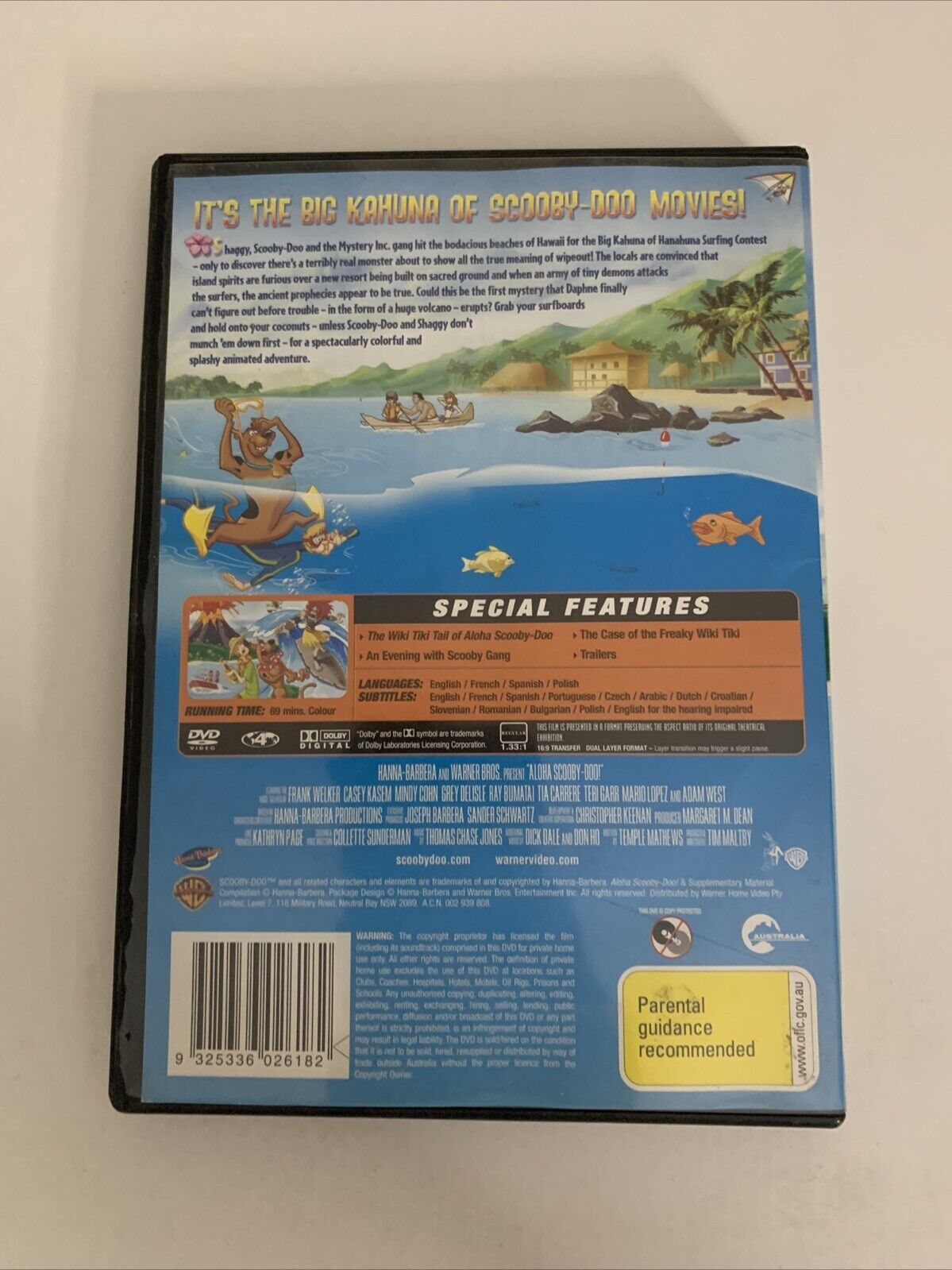 Scooby Doo : Aloha Scooby Doo (DVD, 2005) Animation Movie Region 4