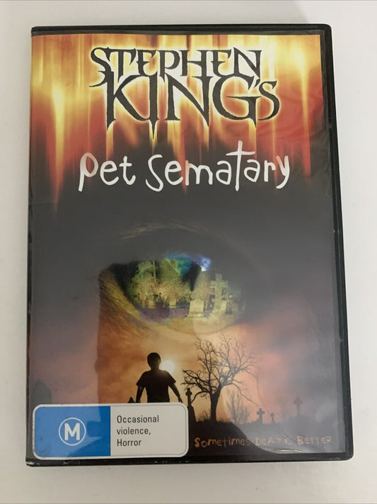 Pet Sematary (DVD, 1989) Stephen King Horror  Region 4