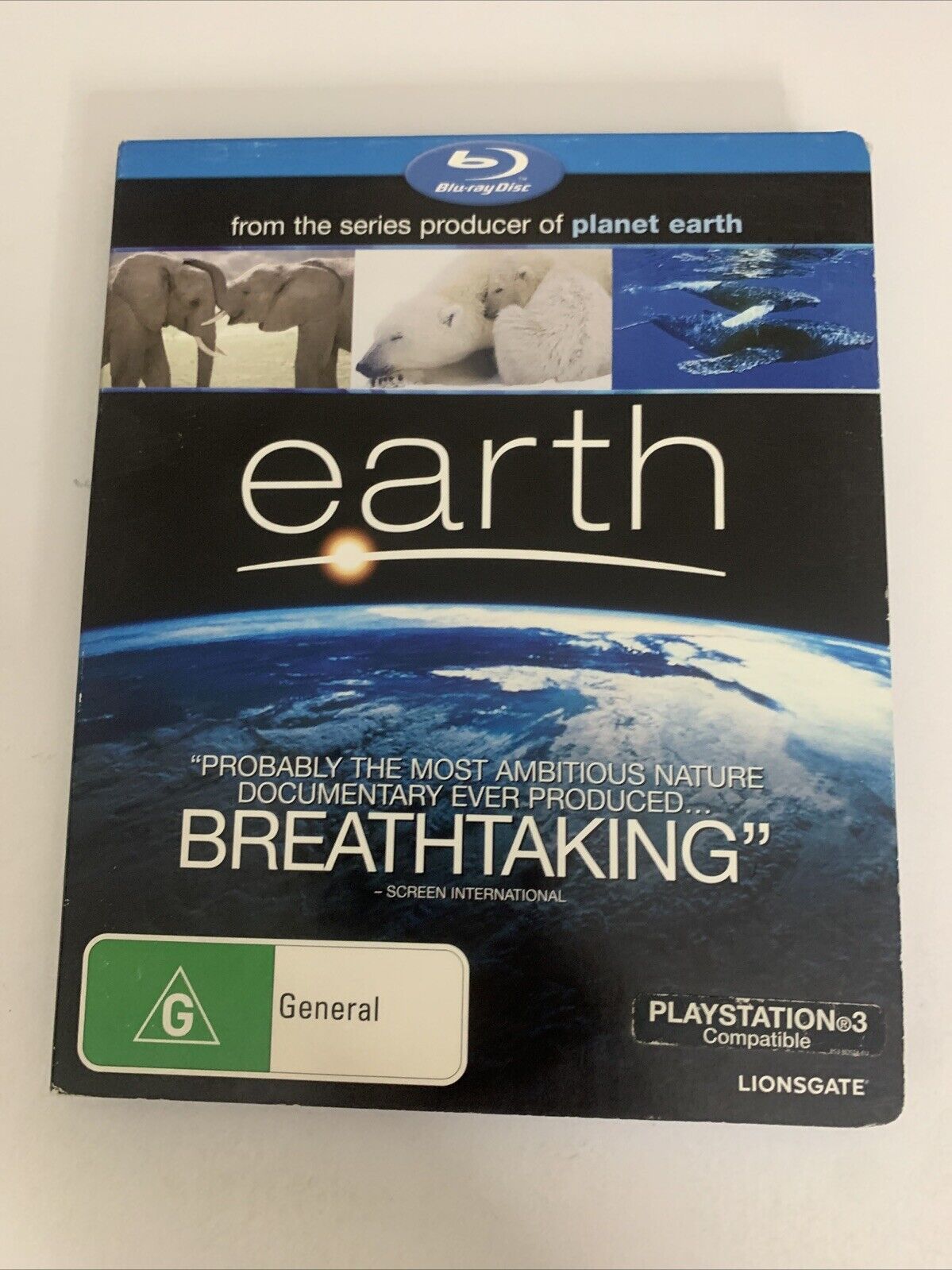 Earth (Blu-ray, 2007) Documentary Natural World  Region B